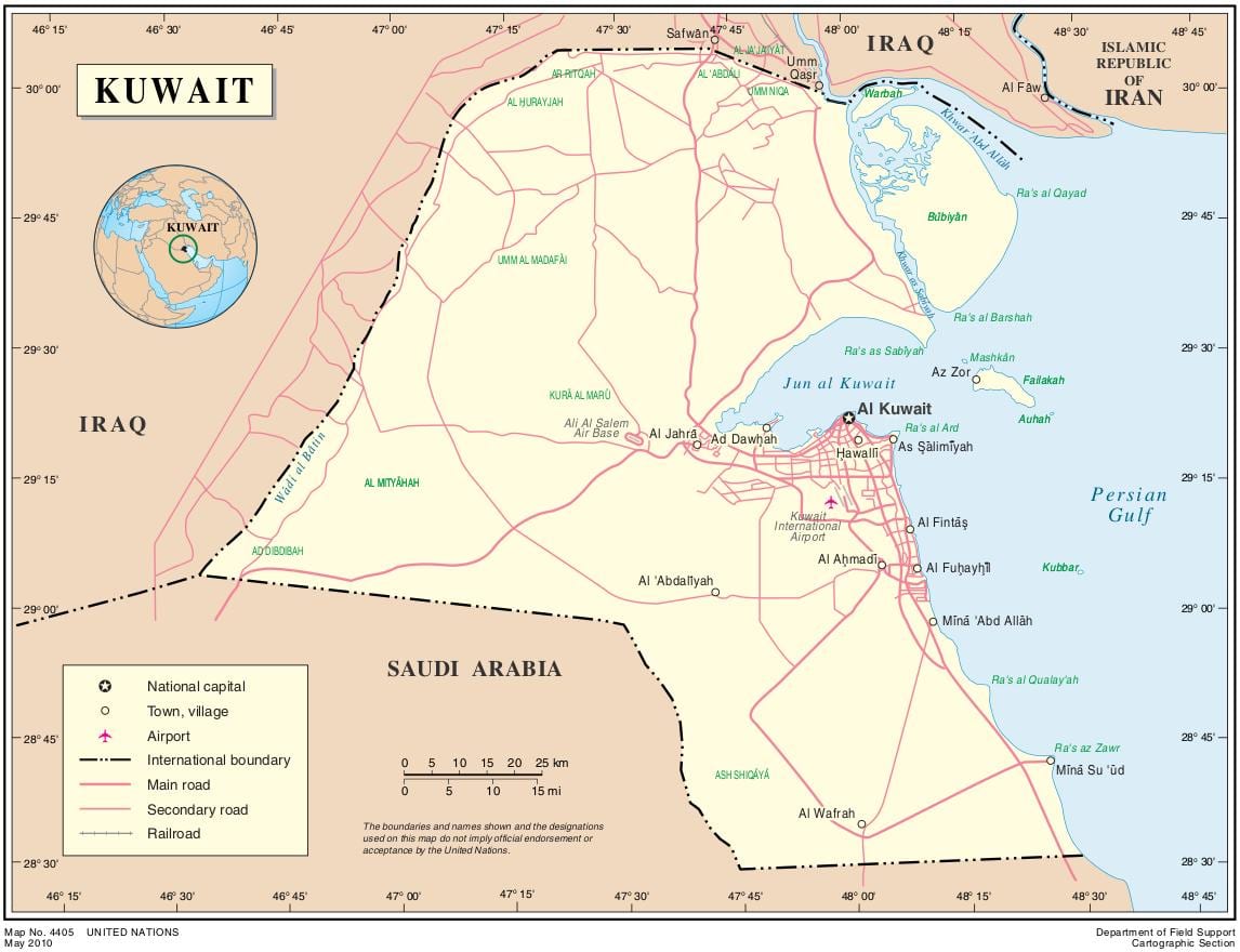mapa kaifan estadio kuwait
