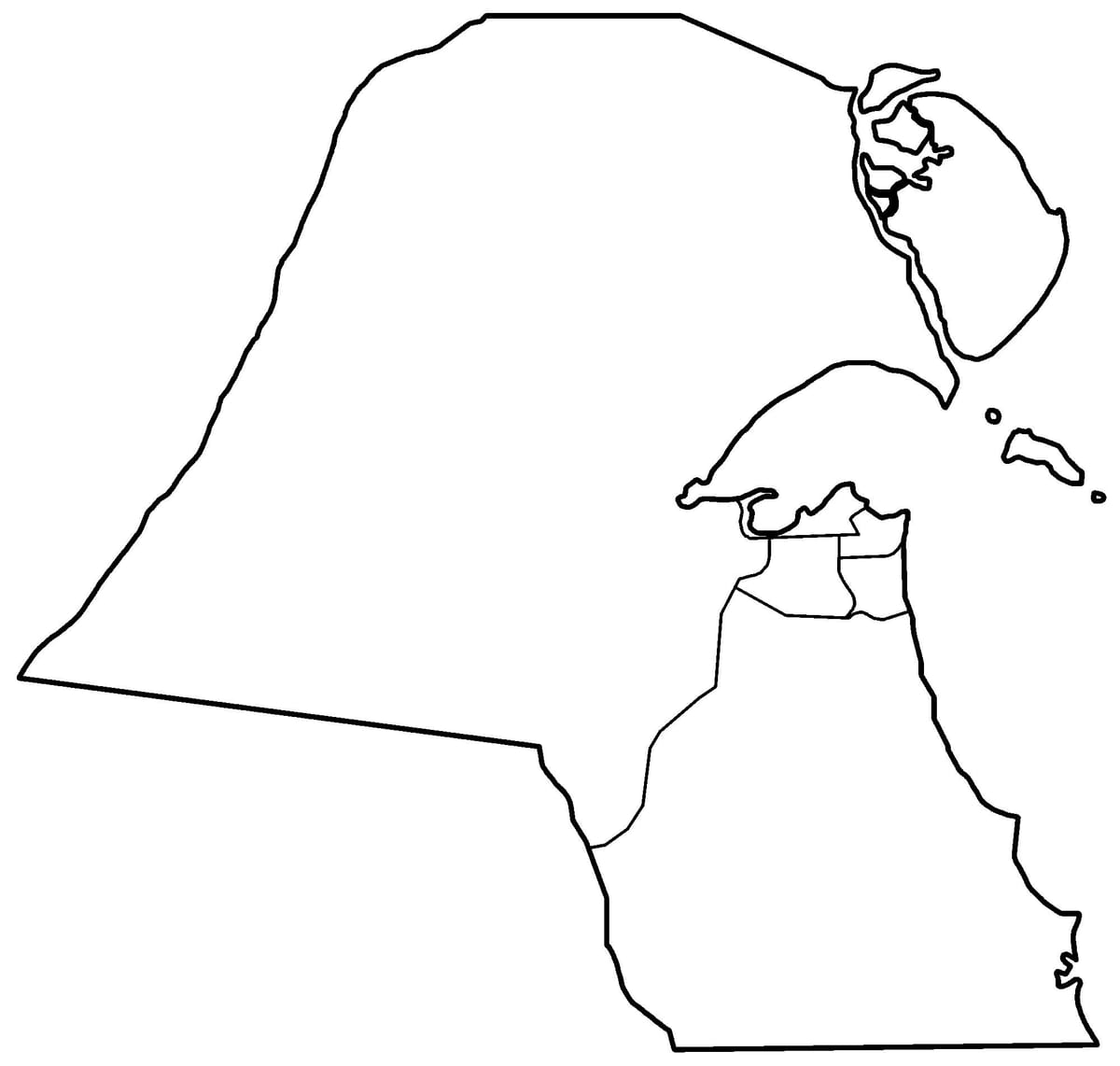 mapa kuwait hutsik 