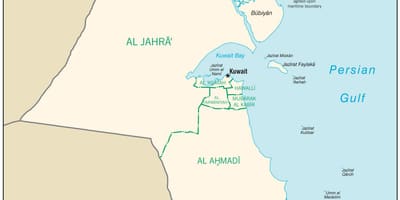 Mapa egaila kuwait