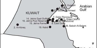 Mapa kabd kuwait