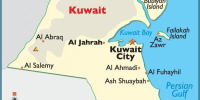 Kuwait osoa mapa