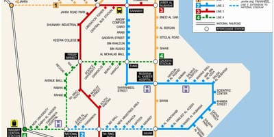 Mapa kuwait metro