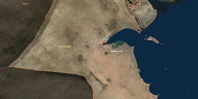 Mapa satelite kuwait