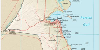 Kuwait mapa kokapena